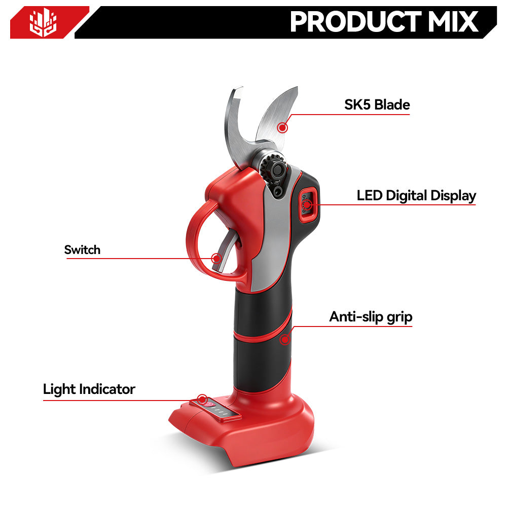Podadora eléctrica inalámbrica sin escobillas ONEVAN de 30 mm | Para batería Makita de 18 V