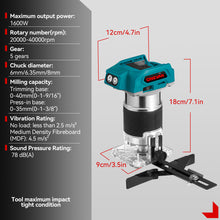 ONEVAN Cordless Woodworking Trimming Machine with Transparent Base | For 18V Makita Battery