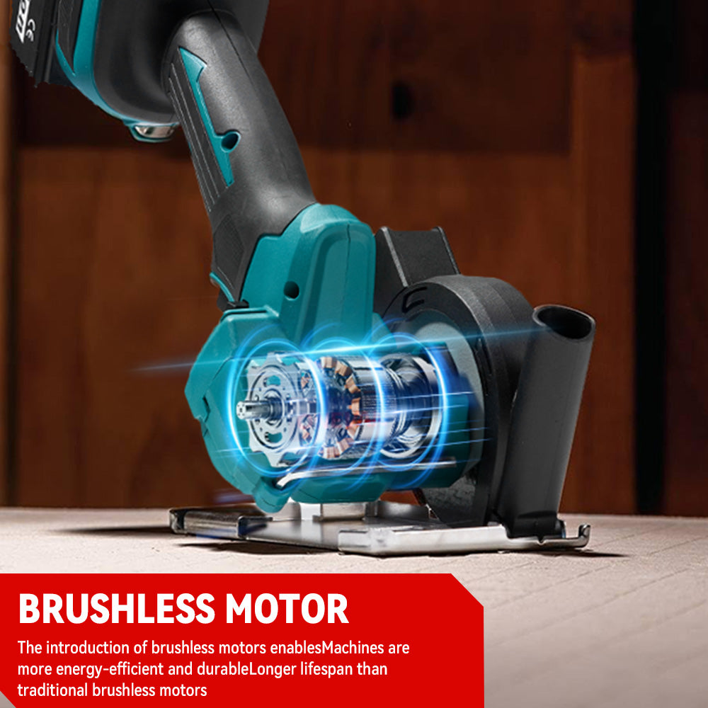ONEVAN 76mm Brushless Cordless Angle Grinder For Makita 18V Battery