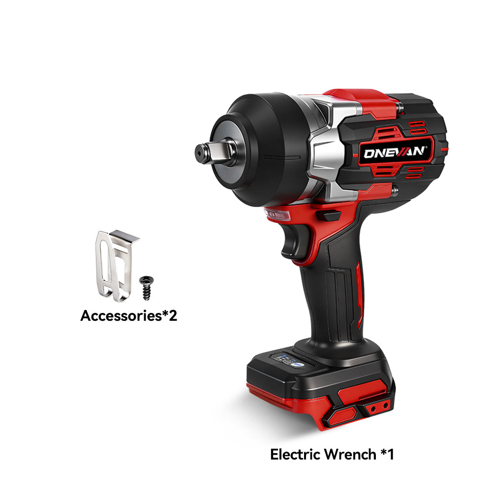 ONEVAN 1/2" 1200N·m & 1800N·m & 2800N·m Impact Wrench Brushless Cordless 3-Pc. Combo Kit 3.0Ah