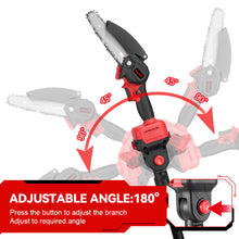 ONEVAN 6" Chainsaw & 25mm Pruner with 2m Telescoping Pole Brushless Cordless Combo Kit