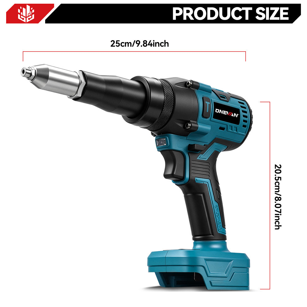 ONEVAN 2.4–4.8mm Cordless Rivet Gun Tool | For Makita 18V Battery