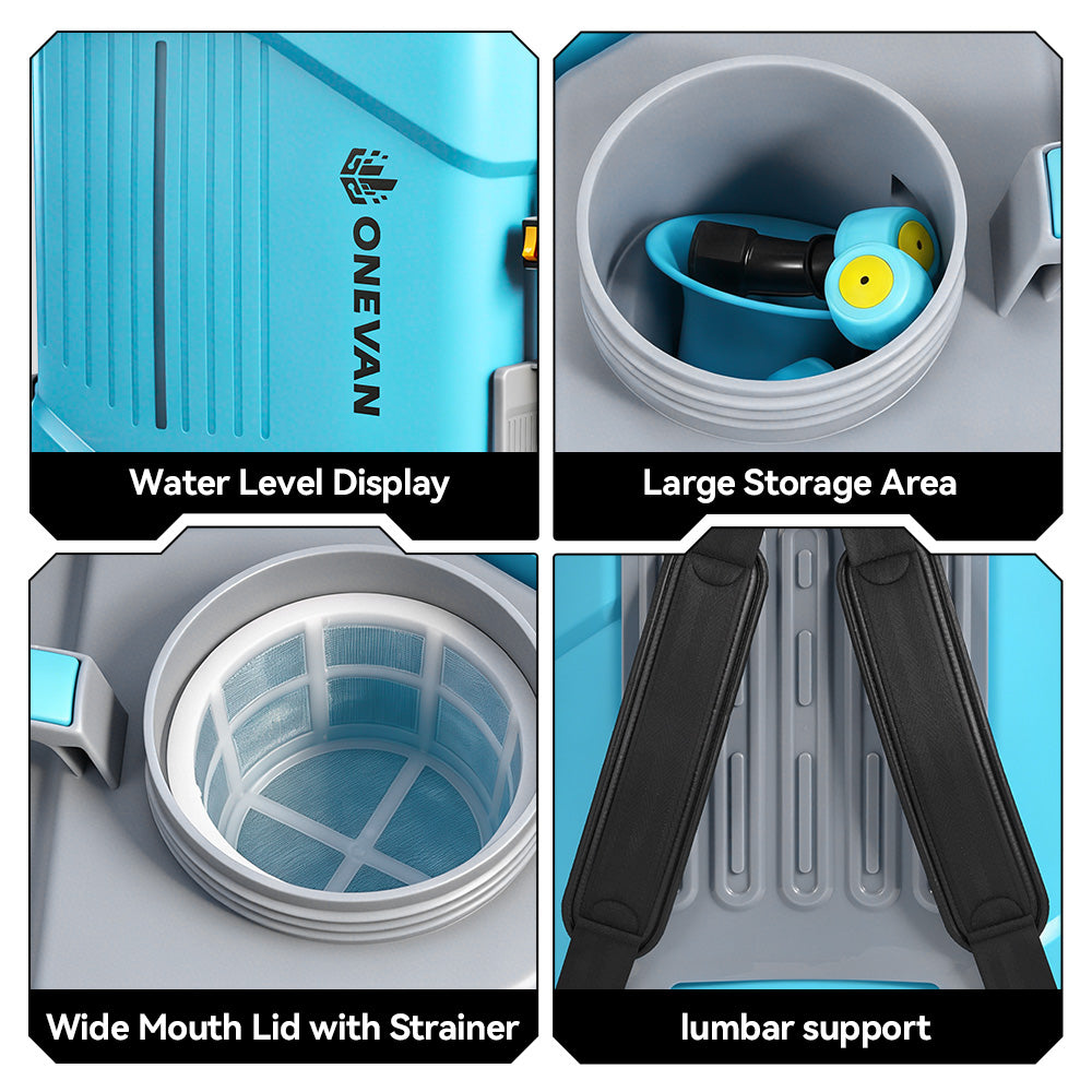 ONEVAN 20L Cordless Backpack Sprayer with Mixing Function | For Makita 18V Battery