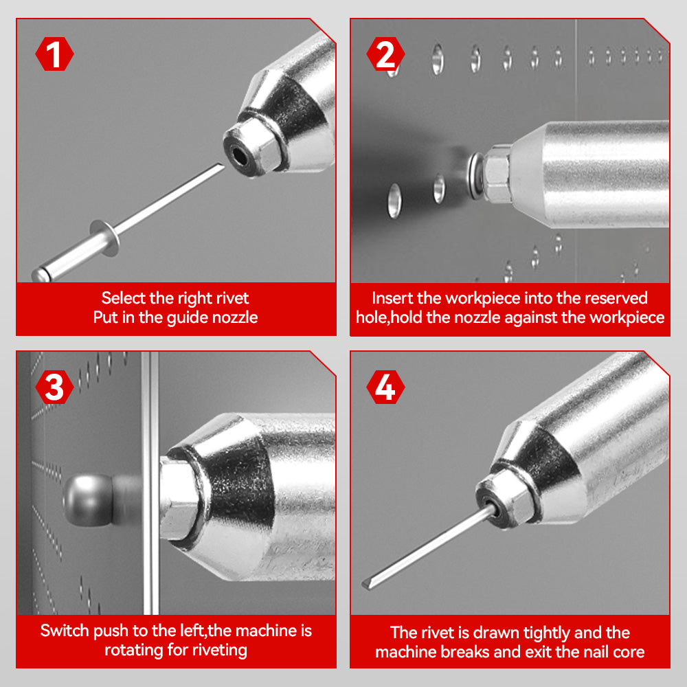 ONEVAN 2.4–5.0mm Cordless Rivet Gun Tool | For Makita 18V Battery