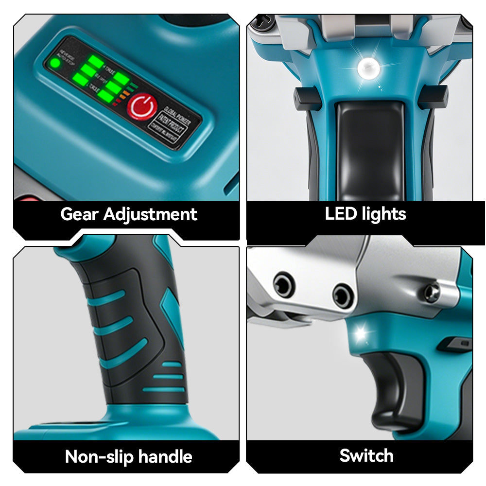 Tijeras eléctricas inalámbricas para metal ONEVAN | Para batería Makita de 18 V