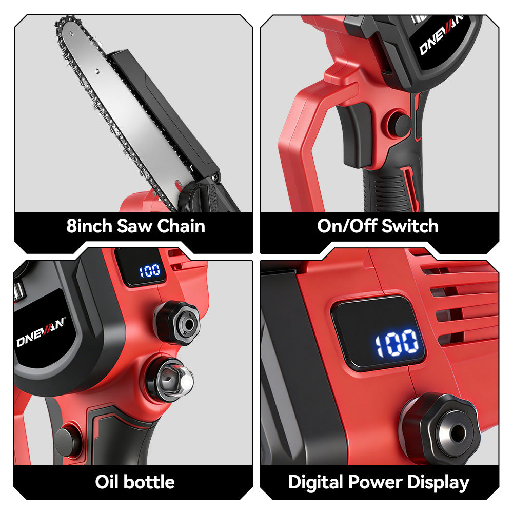 ONEVAN 8" Cordless Brushless Outdoor Pruning Saw | For Makita 18V Battery