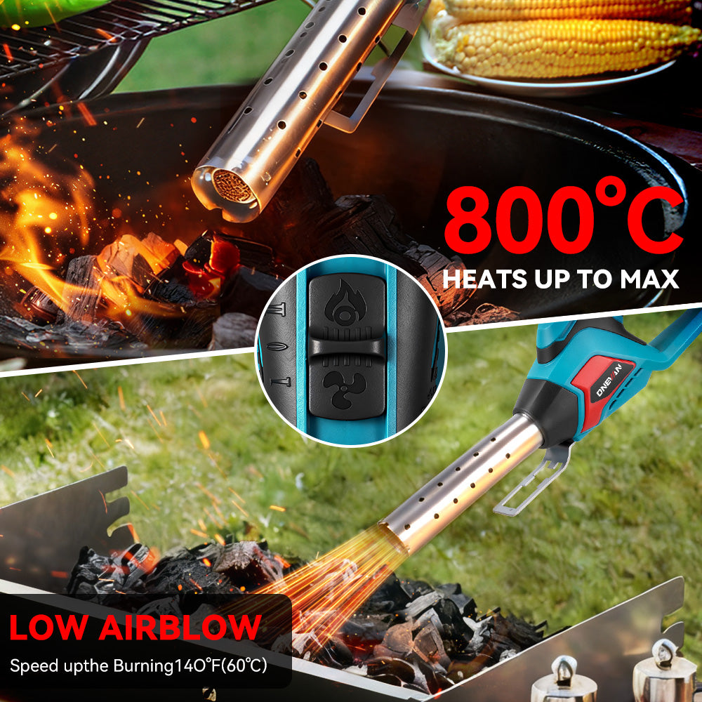 Lavadora de coche eléctrica de alta presión sin escobillas ONEVAN 3500W 200Bar | Para batería Makita de 18V