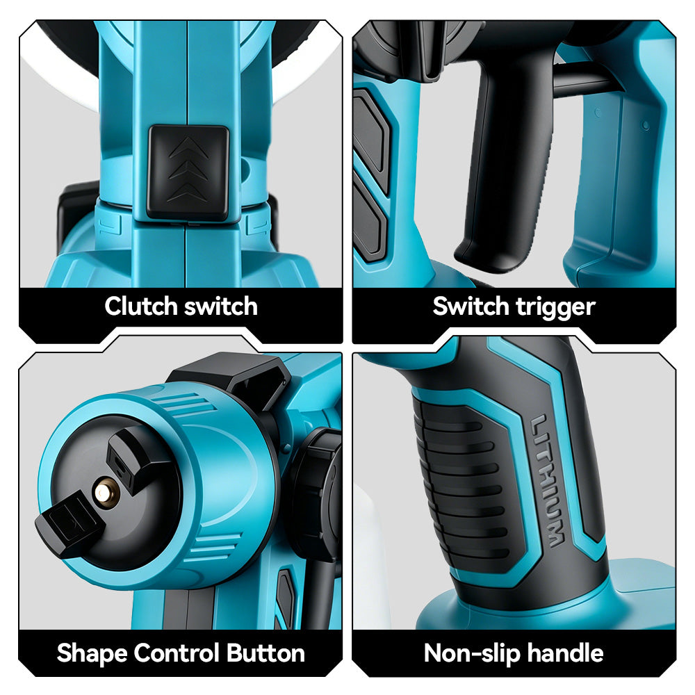 ONEVAN 1000ML Electric Cordless Paint Spray Gun | For Makita 18V Battery