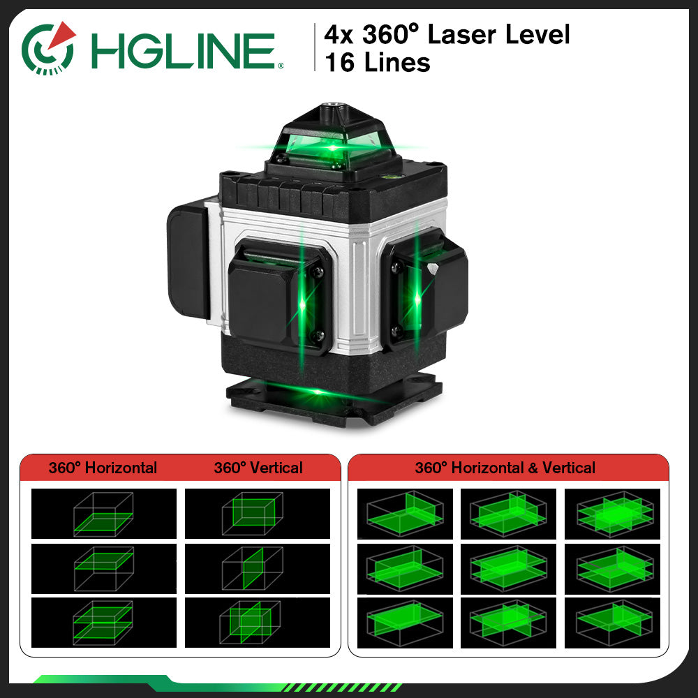 ONEVAN 4D 16-Line Laser Level – Upgraded Version SKU006252 with Tripod & Accessories