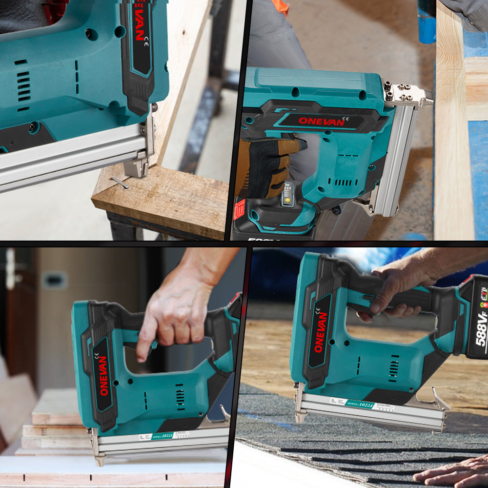 ONEVAN Cordless Brushless Electric Nail Guns | For Makita 18V Battery