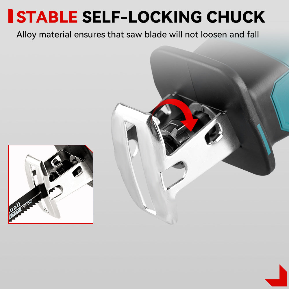 ONEVAN 15mm Brushless Cordless Reciprocating Saw | For Makita 18V Battery