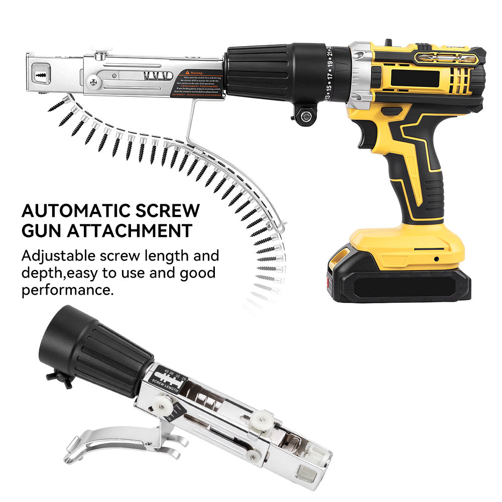 ONEVAN Collated Screw Gun Attachment with Adjustable Screw Depth & Length