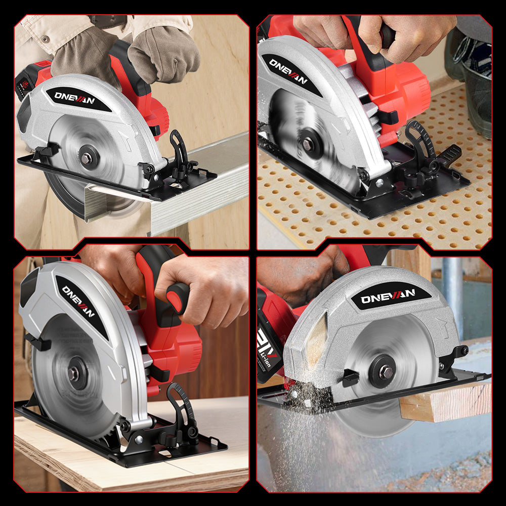 ONEVAN 180mm 7 Inch Brushless Cordless Circular Saw | For Makita 18V Battery