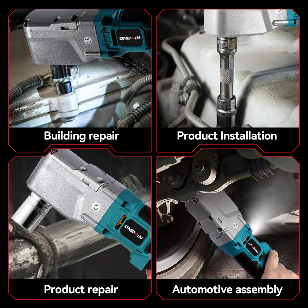 ONEVAN 1/2'' 1000N·m Brushless Cordless Ratchet Wrench | For Makita 18V Battery