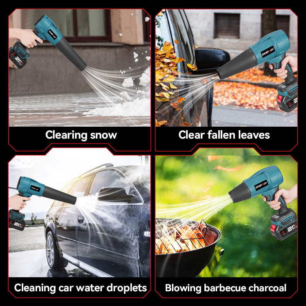 ONEVAN Brushless Ducted Turbo Fan Cordless Leaf & Snow Blower | For Makita 18V Battery