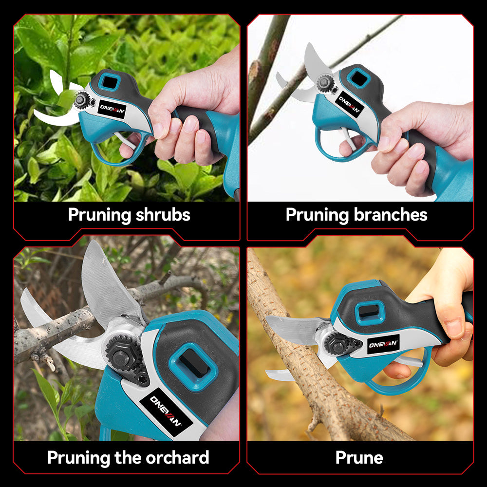 ONEVAN 30mm Brushless Cordless Pruning Shears Kit (2-Speed) | For Makita 18V Battery