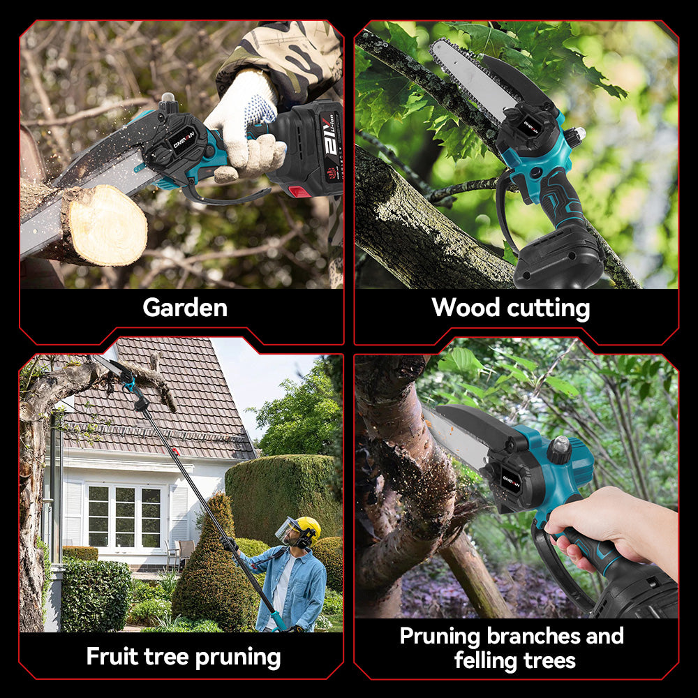 ONEVAN 8" Brushless Pole Saw Kit – 1.7m Extendable