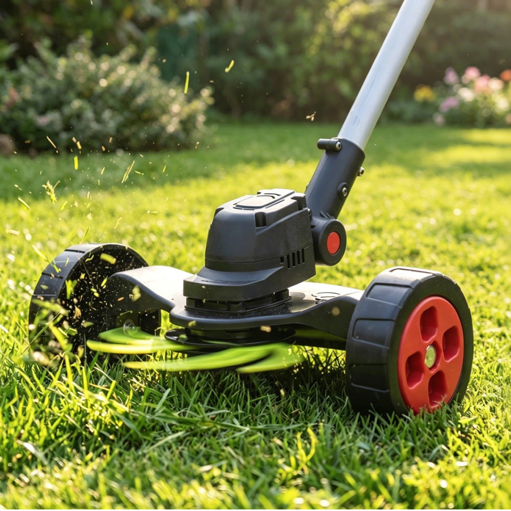 ONEVAN 9" Cordless Brushless Lawn Mower Kit with Wheels – Adjustable 45° Head | For Makita 18V Battery
