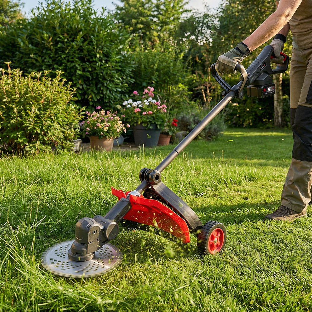 Recortadora de césped inalámbrica ONEVAN de 10" sin escobillas – Ajustable y portátil | Para batería Makita de 18 V