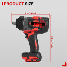 ONEVAN Llave de impacto eléctrica sin escobillas 1/2" 1200N.m | Para batería Makita de 18V