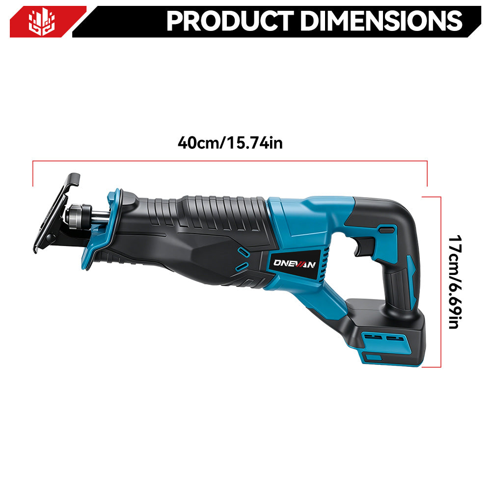 ONEVAN 32mm Variable Speed Cordless Reciprocating Saw | For Makita 18V Battery
