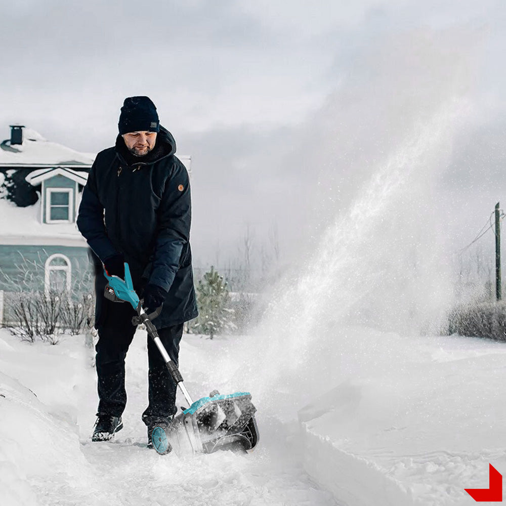 ONEVAN Brushless Cordless Snow Shovel Foldable with Wheels | For Makita 18V Battery