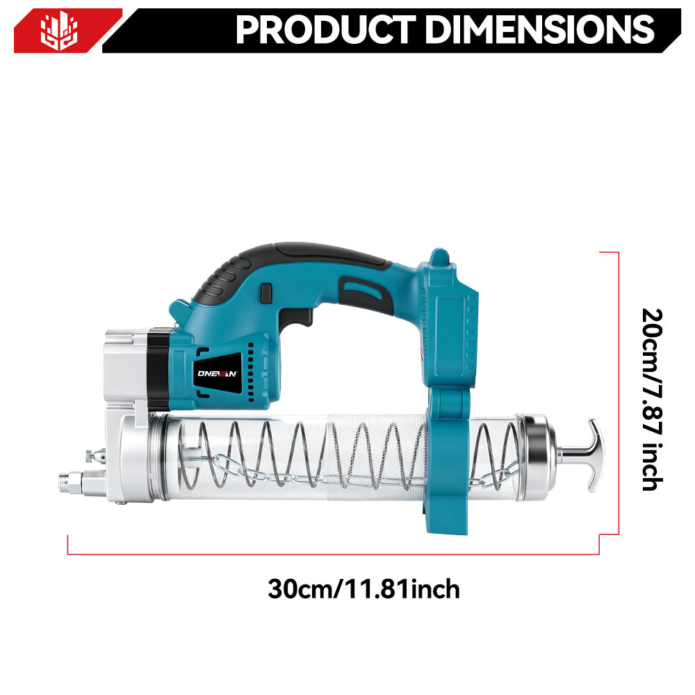 ONEVAN 10000PSL Cordless Electric High-Pressure Car Grease Gun | For Makita 18V Battery
