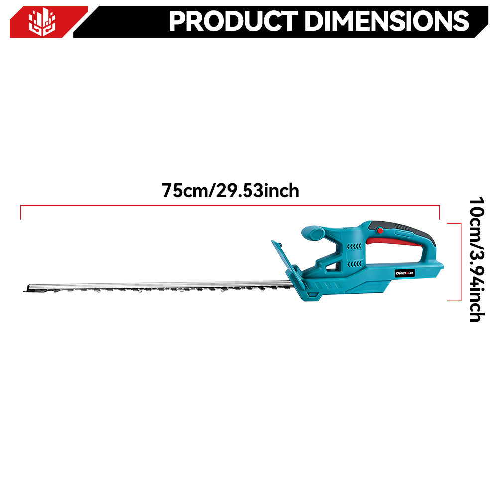 ONEVAN 20 Inch Cordless Hedge Trimmer Compatible with Extension Pole