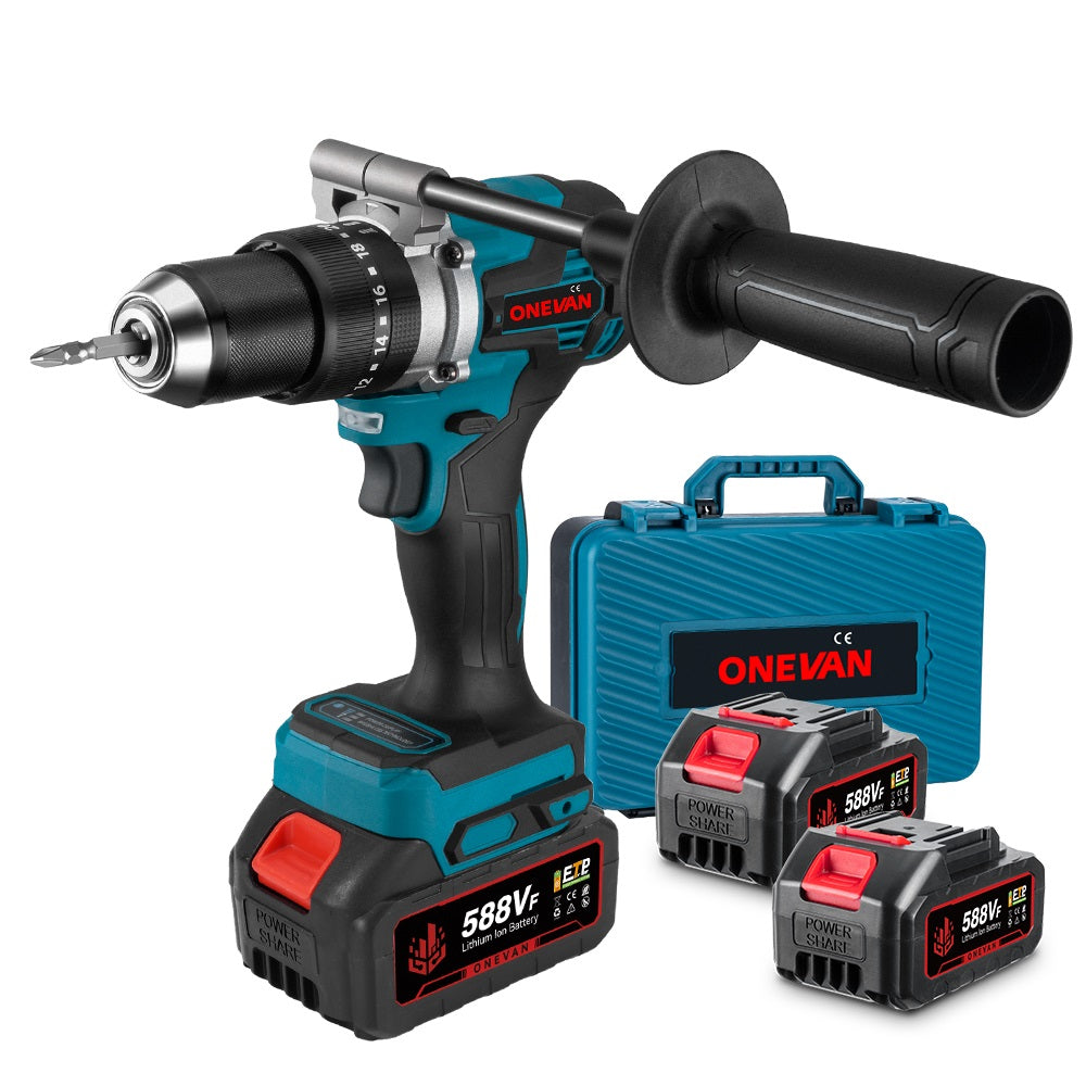 ONEVAN 650N·m 13mm Brushless Cordless Drill 20+3 Torque | For Makita 18V Battery