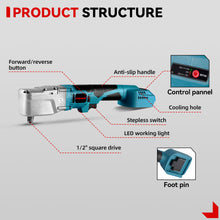 ONEVAN 1/2" 1800N·m Impact Wrench & 1000N·m Ratchet Wrench Brushless Cordless 2‑Pc. Combo Kit 6.0Ah