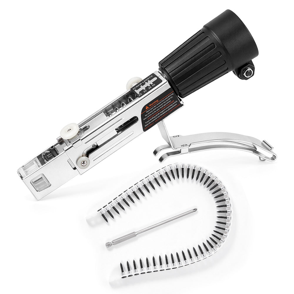 ONEVAN Collated Screw Gun Attachment with Adjustable Screw Depth & Length
