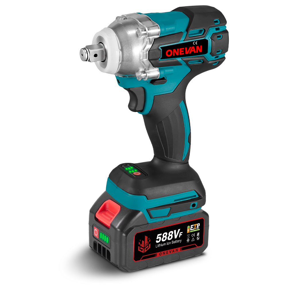 IMeshbean 1/2" Brushless Cordless Ratchet & Impact Wrench Combo For Makita 18V Batteries