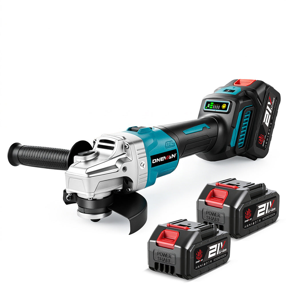 ONEVAN 125mm Brushless Cordless Angle Grinder 6 Gears | For Makita 18V Battery