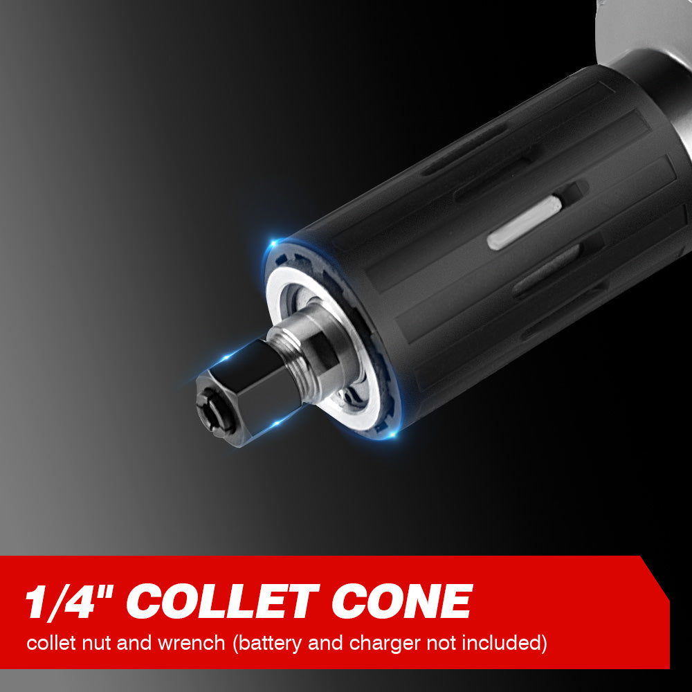 ONEVAN 6mm Brushless Cordless Die Grinder with 4-Speed Variable Adjustment | For Makita 18V Battery