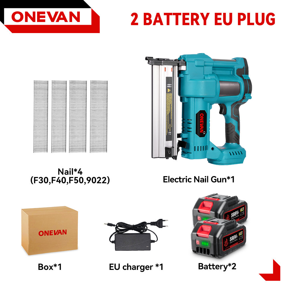 Clavadora y grapadora inalámbrica ONEVAN 2 en 1 sin escobillas | Para batería Makita de 18 V