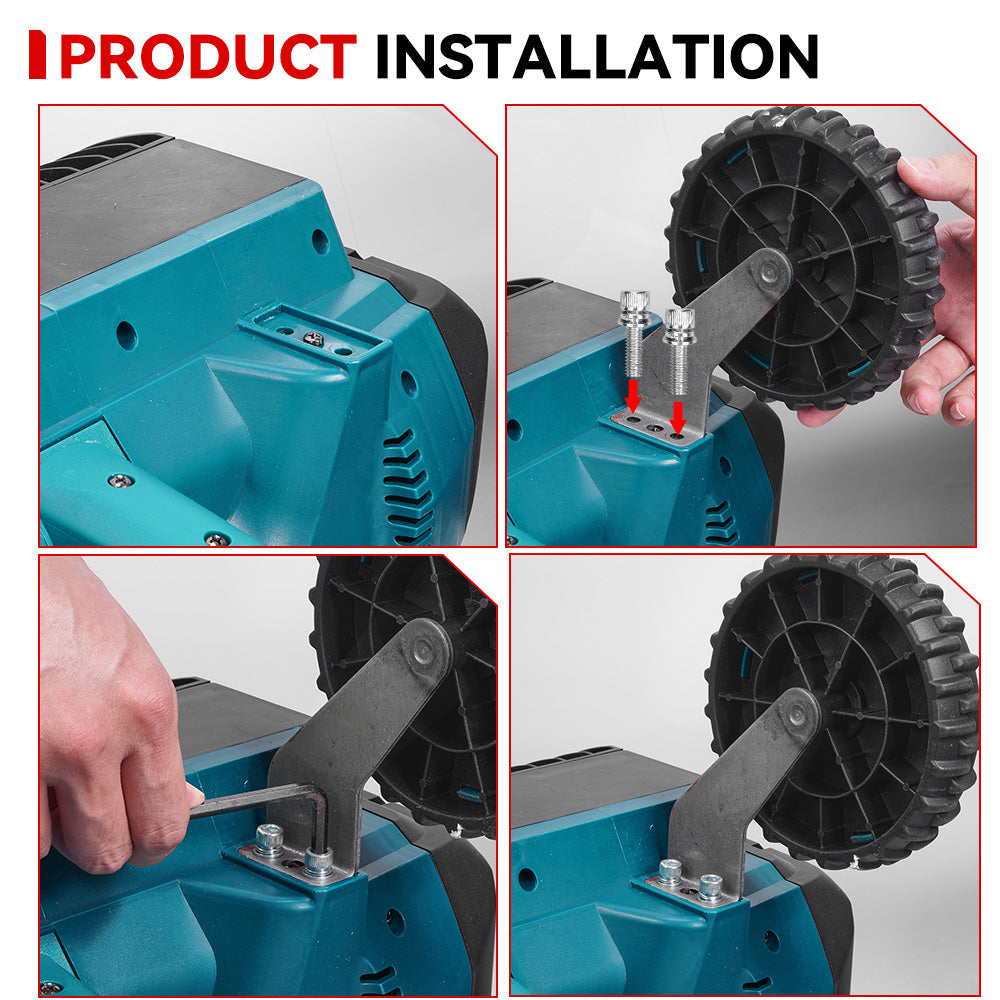 ONEVAN Brushless Cordless Snow Shovel Foldable with Wheels | For Makita 18V Battery