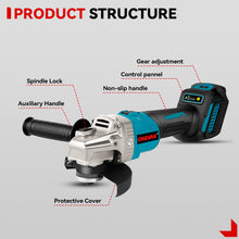 ONEVAN 1/2" 1800N·m Impact Wrench & 125mm Grinder Brushless Cordless 2‑Pc. Combo Kit 6.0Ah