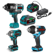 ONEVAN 1/2" 1200N·m & 1/2" 1800N·m & 3/4" 3100N·m Impact Wrench Brushless Cordless 3-Pc. Combo Kit 6.0Ah