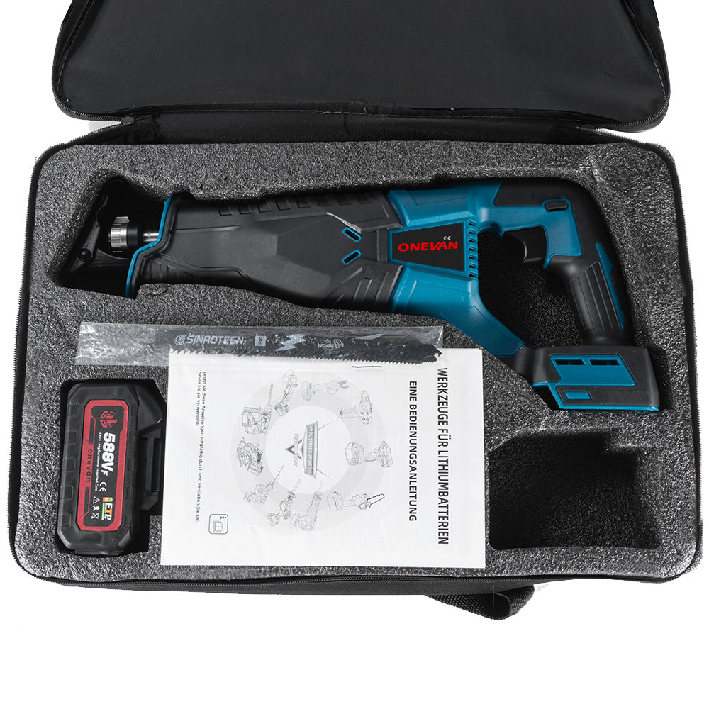 ONEVAN 32mm Variable Speed Cordless Reciprocating Saw For Makita 18V