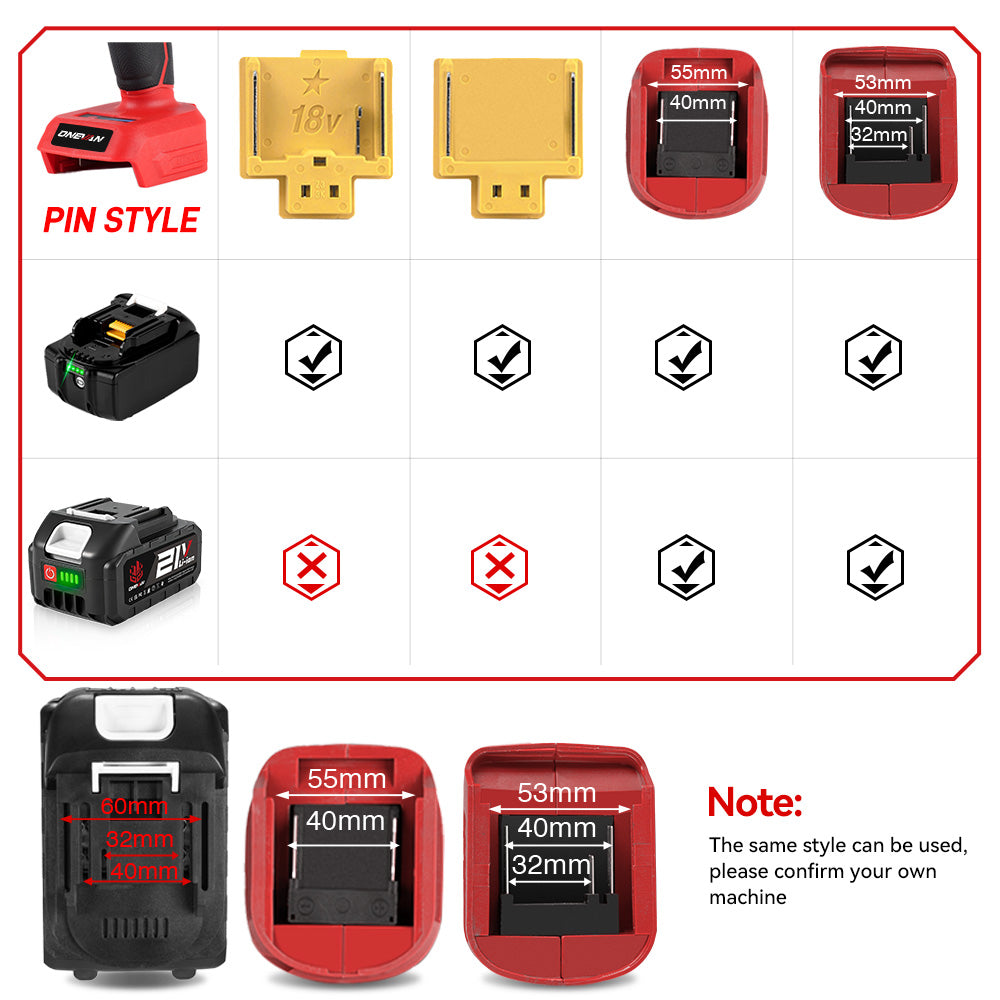 ONEVAN 18-21V Rechargeable Lithium-Ion Battery 3.0Ah