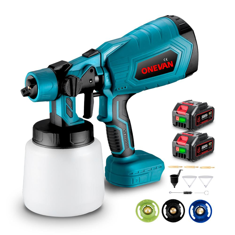 ONEVAN 1500W 1000ML Electric Cordless Paint Spray Gun | For Makita 18V Battery
