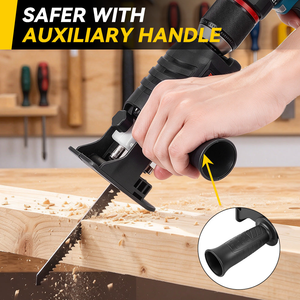 ONEVAN Drill to Reciprocating Saw Conversion Adapter