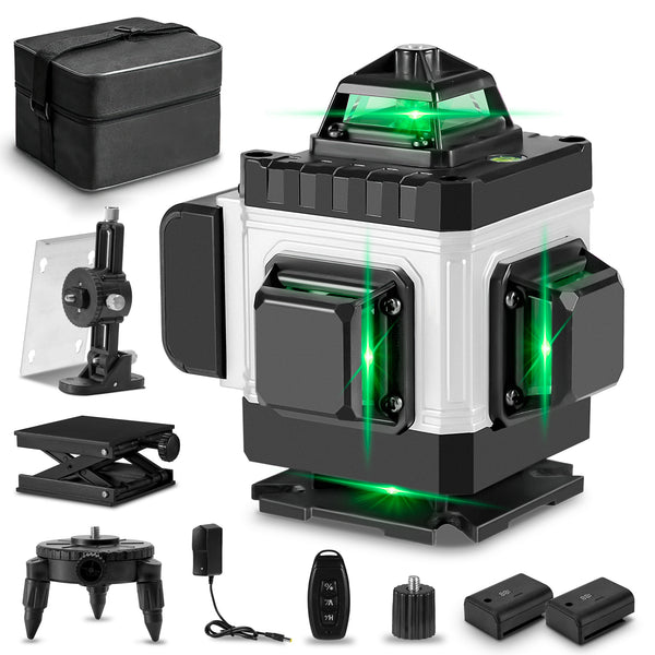 ONEVAN LK-804 16-Line 4D Green Laser Level | Self-Leveling | 360° Swiv