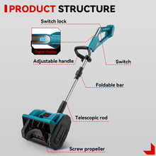 ONEVAN Brushless Cordless Snow Shovel Foldable Handheld Snow Thrower| For Makita 18V Battery