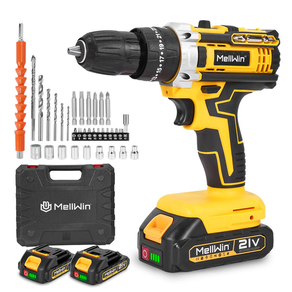 ONEVAN Cordless Drill Electric Power Impact Drill with