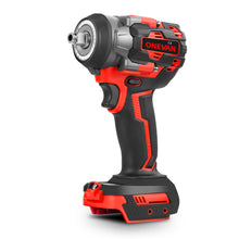 ONEVAN 1/2" 1200N·m Brushless Cordless Impact Wrench With 2 Batteries & 12-Piece Socket Set