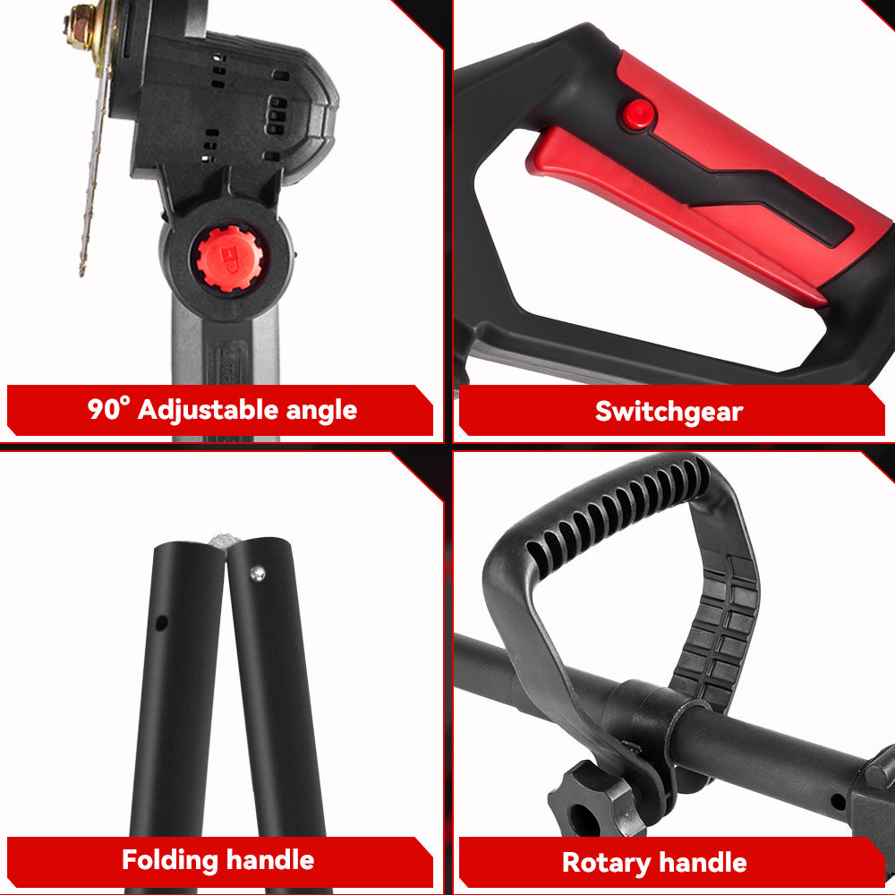 Cortadora de césped plegable sin escobillas ONEVAN de 4500 W y 10 pulgadas | Para batería Makita de 18 V