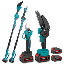 ONEVAN 6" Chainsaw & 25mm Pruner with 2m Telescoping Pole Brushless Cordless Combo Kit