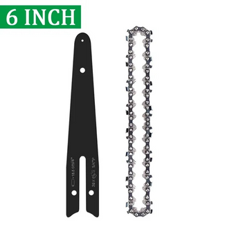 ONEVAN Set of steel chains and guides for electric saw 6/8 inches