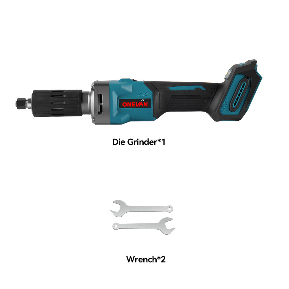ONEVAN 6mm Die Grinder & Trimming Machine Brushless Cordless 2‑Pc. Combo Kit 6.0Ah